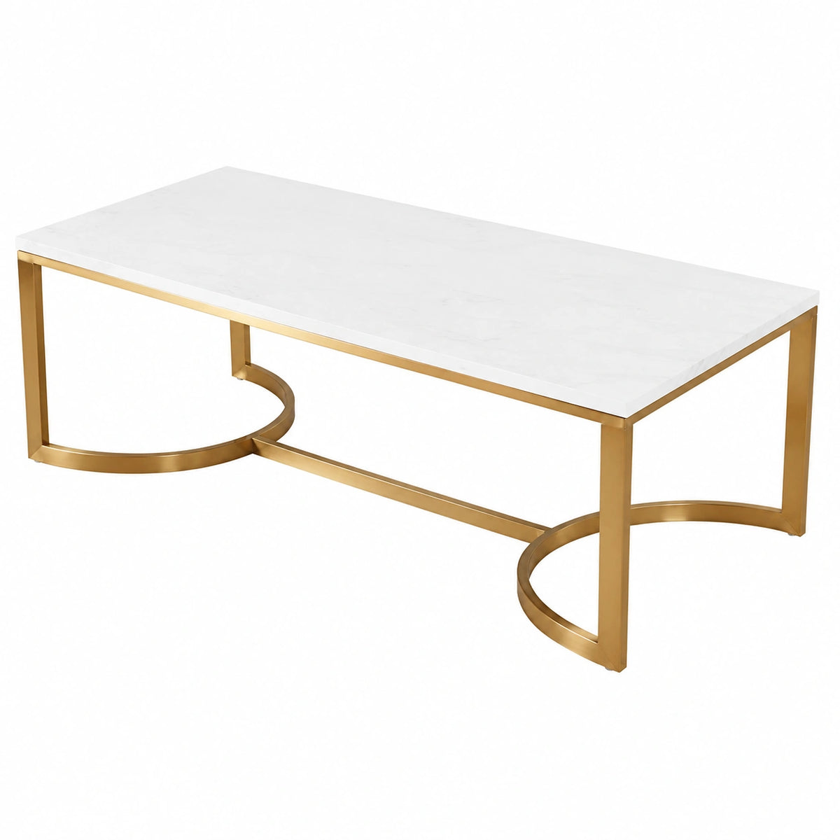 Tavolino in ferro battuto con vassoio in marmo bianco naturale, stile nordico, perfetto per salotto, ufficio o hotel, 100x50x45 cm