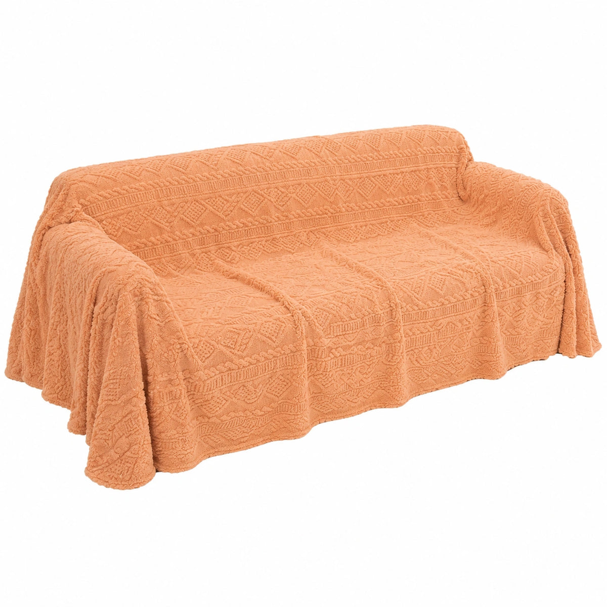 Fodera Antiscivolo per Divano in Peluche Rosa, Stile Nordico, Multiuso, per Divani Grandi a L